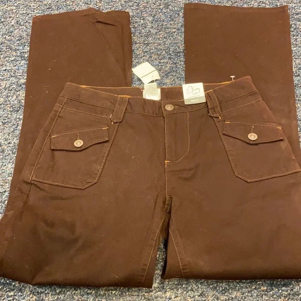 Fashion Bug Brown Stretch Pants sz. 8 NWT